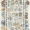 Ravi Ribbon Aqua Vita Fabric, Fabrics in Ireland