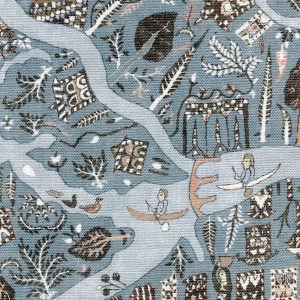 Utopia Blue Almond Fabric, Fabrics in Naas