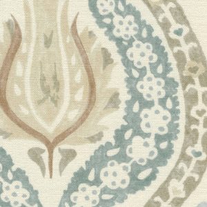 Benaki Blue Umber Fabric, Fabrics in Naas