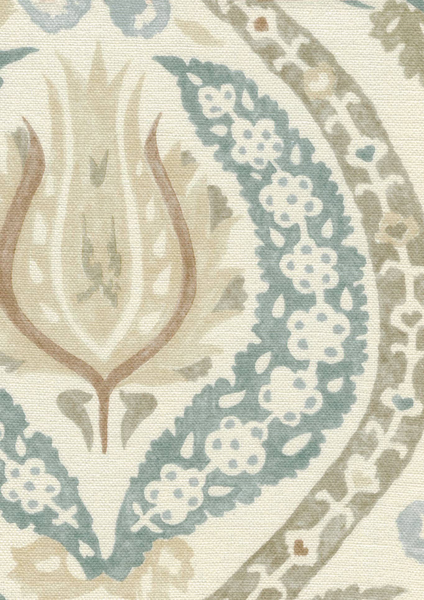 Benaki Blue Umber Fabric, Fabrics in Naas