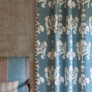 Saracen Cerulean Fabric, Fabrics in Kildare