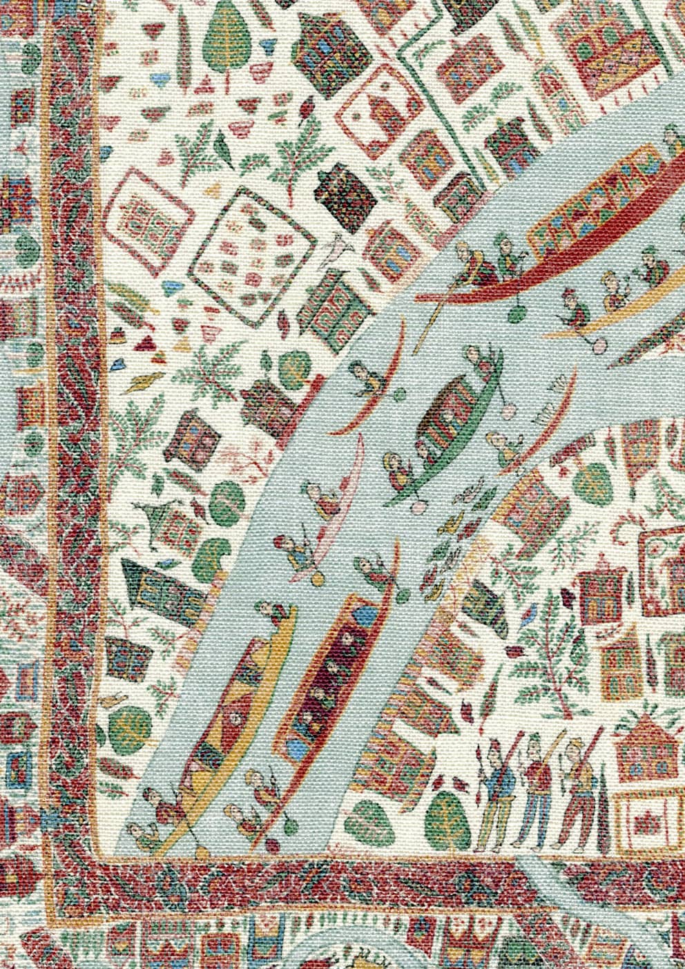 The Map Mini Garland Fabric, Fabrics in Naas
