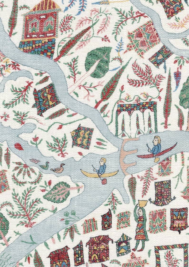 Utopia Garland Fabric, Fabrics In Naas