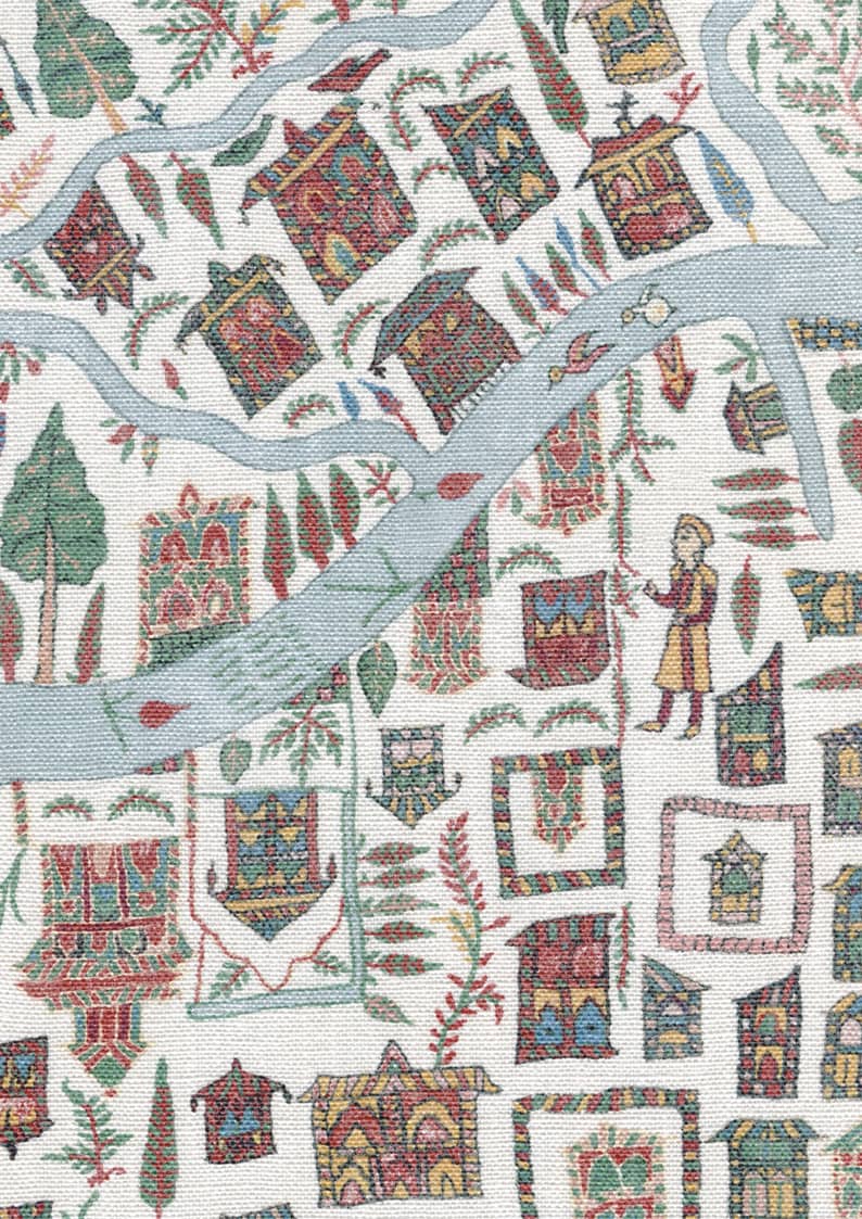 The Map Maxi Garland Fabric, Fabrics in Naas