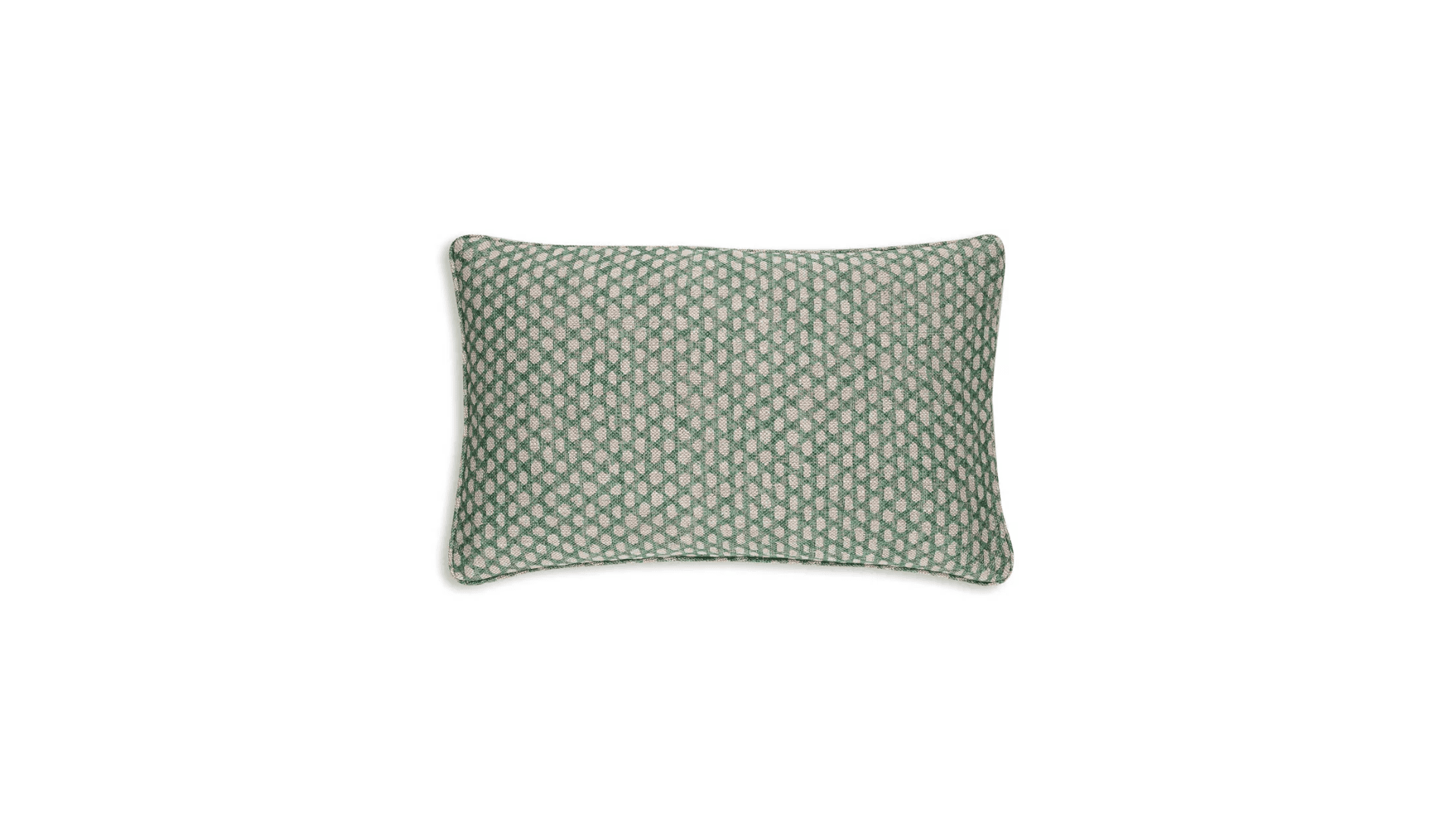 Oblong Cushion Green Wicker Cushion in Ireland