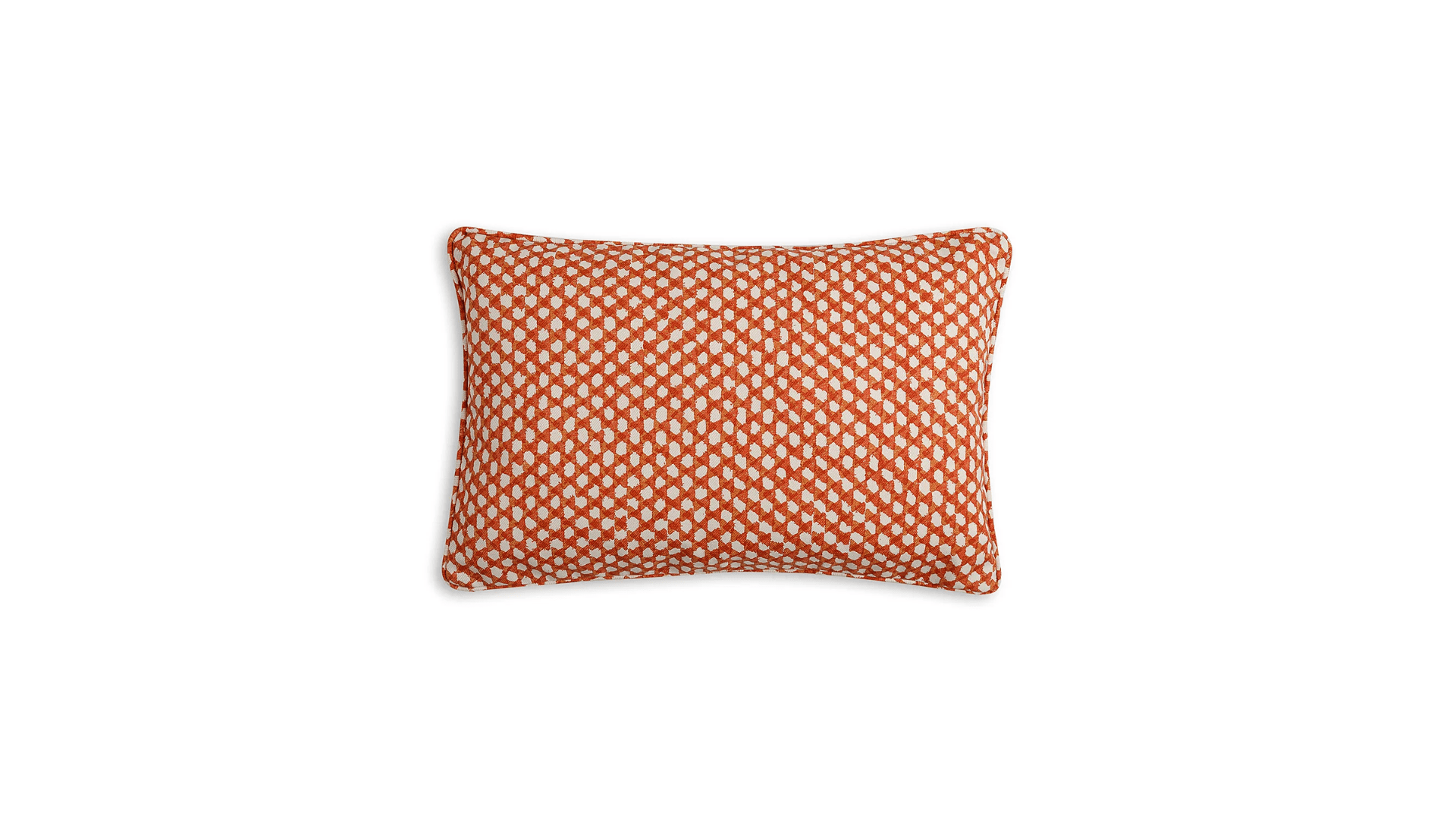 Oblong Cushion Orange Wicker Outdoor Cushion in Kildare