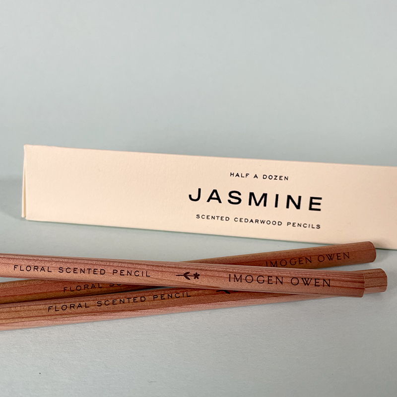 Scented Pencils Jasmine, Cedarwood Pencils Impregnated