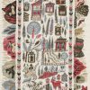 Ravi Ribbon Peat Pomegranate Fabric, Fabrics in Naas