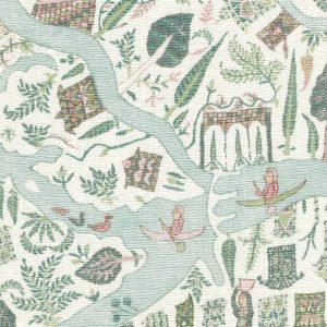 Utopia Pistachio Rose Fabric, Fabrics in Kildare
