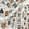 The Map Maxi Satsuma Soot Fabric, Fabrics in Naas