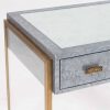 Furniture Brooklyn Dressing Table Faux Shagreen Zinc Kildare
