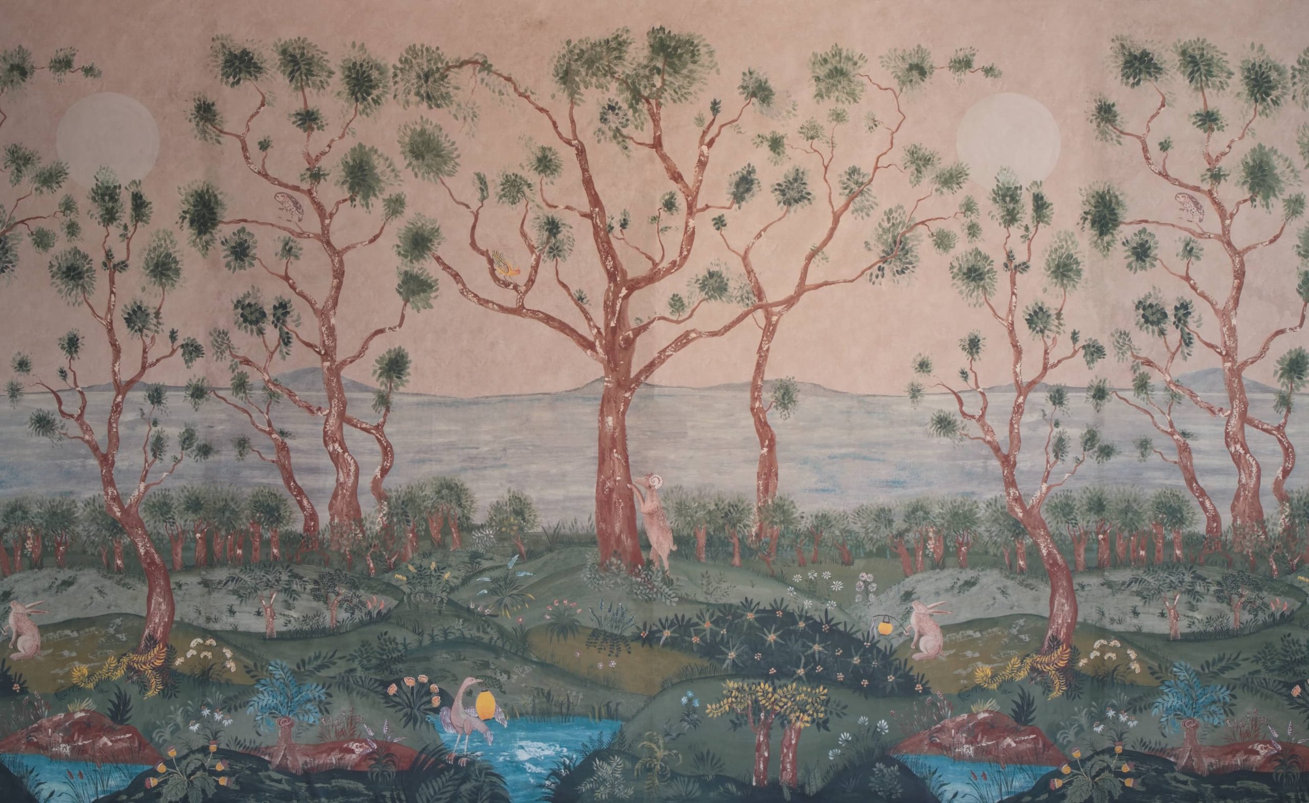 Dusk, Lantern Parade, Andrew Martin Wallpaper in Kildare