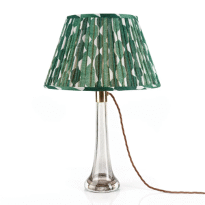 alt="fermoie green round lampshade"
