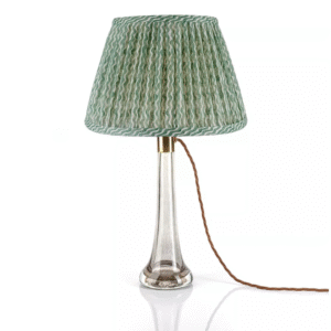 alt="fermoie green round lampshade"