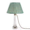 alt="fermoie green round lampshade"