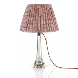 alt="fermoie pink round lampshade"
