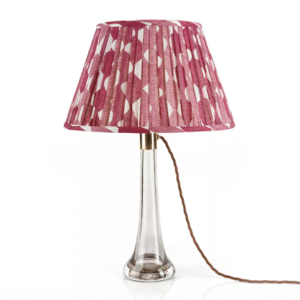 alt="fermoie fuchsia round lampshade"