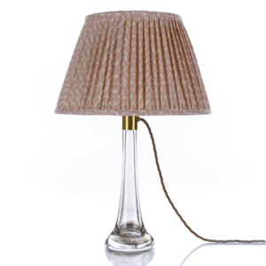 alt="fermoie pink round lampshade"