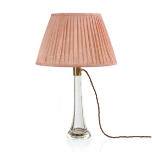 alt="fermoie pink round lampshade"