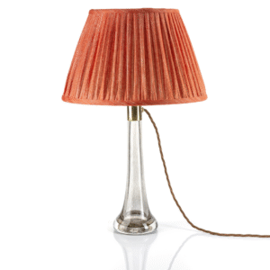 alt="fermoie orange round lampshade"