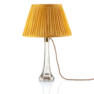 alt="fermoie yellow round lampshade"