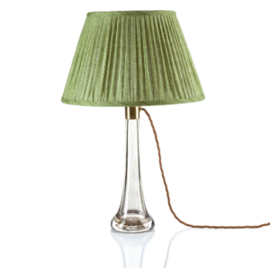 alt="fermoie green round lampshade"