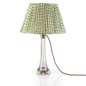 alt="fermoie green round lampshade"
