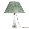 alt="fermoie green oval lampshade"