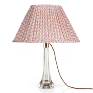 alt="fermoie pink oval lampshade"