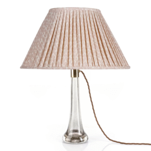 alt="fermoie pink oval lampshade"