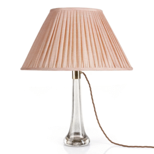 alt="fermoie pink oval lampshade"