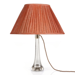 alt="fermoie orange oval lampshade"