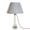 alt="fermoie blue round lampshade"