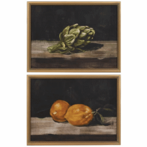 Set of 2 Still Life Fruit and Veg Framed Pictures